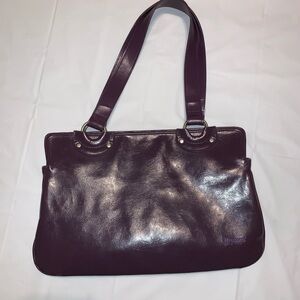 Necessary Objects Purple Faux Leather Handbag 👜